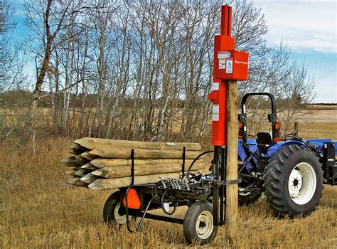 trailer mounted post pounder